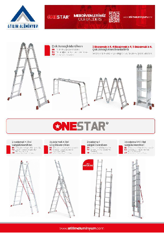 Alüminyum merdiven ve cok amacli merdiven
