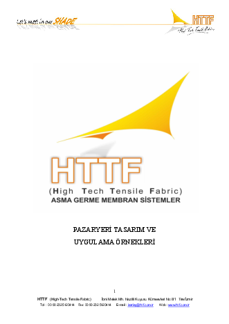 Pazar Yeri Tasarım ve Uygulama