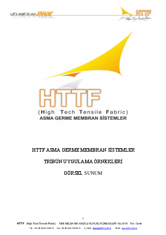 Tribün Tasarım ve Uygulama