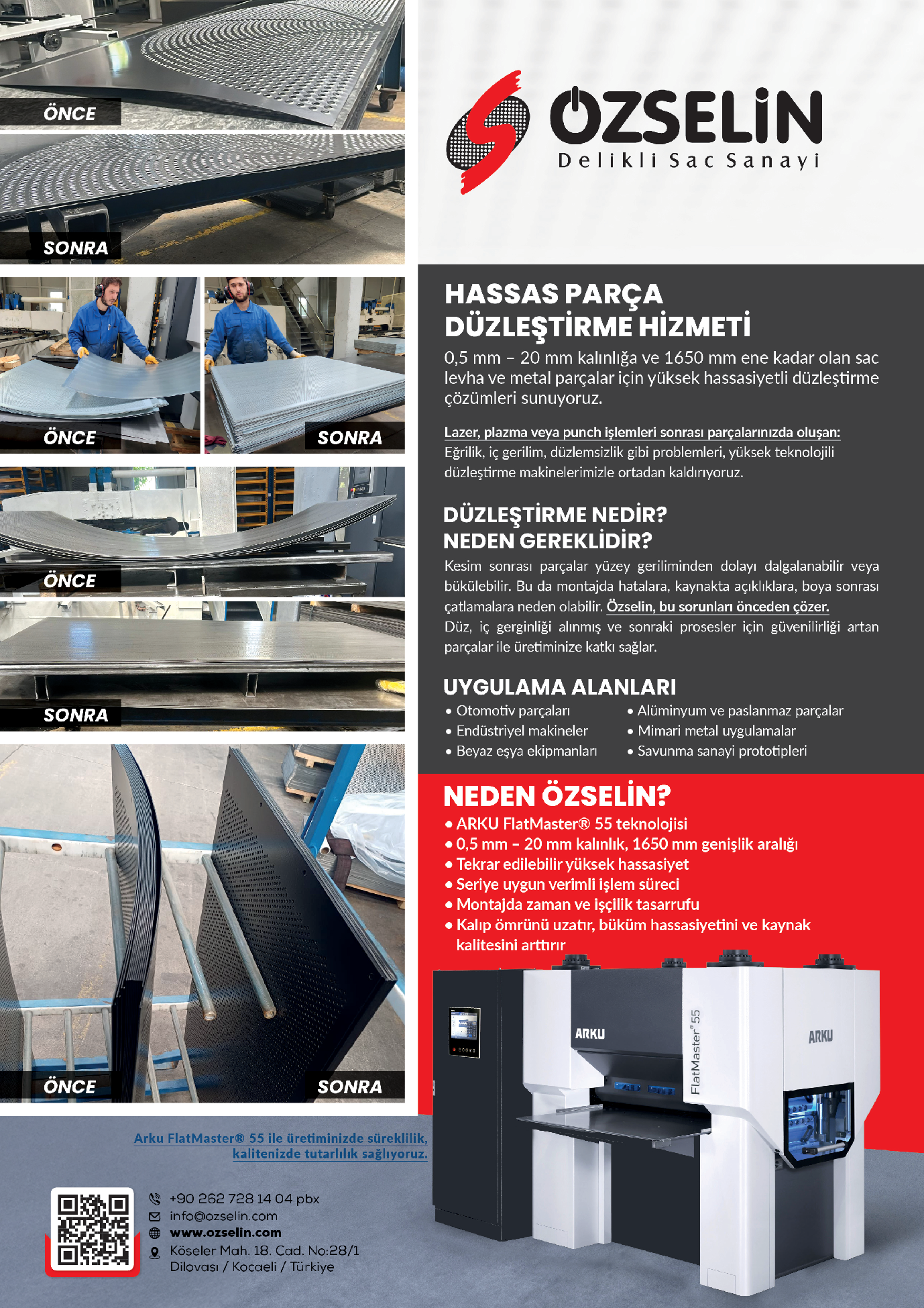 Özselin Delikli Sac | Düzleştirme