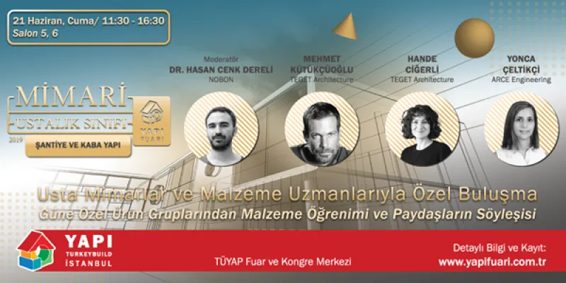 Hear exclusive exhibitor talks at Turkeybuild Istanbul with Yapı Masterclasses