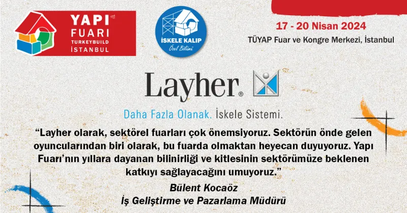 Layher has taken its place at the 2024 edition as part of the exhibition’s partnership with Scaffolding and Formwork Industry Association